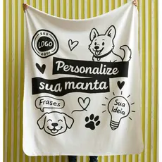 Mantinha Personalizada Volta as Aulas 1,10x 1,50m Coloque Desenho Foto Nome Identificação Creche