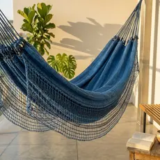 Rede de Dormir Casal Algodão Reforçada P/ Descanso Em Varanda Quarto
