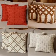 Kit 2 Capas de Almofadas 45x45 Decorativas pra sofá