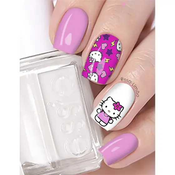 12 peliculas de unha HELLO KITTY