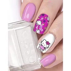 12 peliculas de unha HELLO KITTY