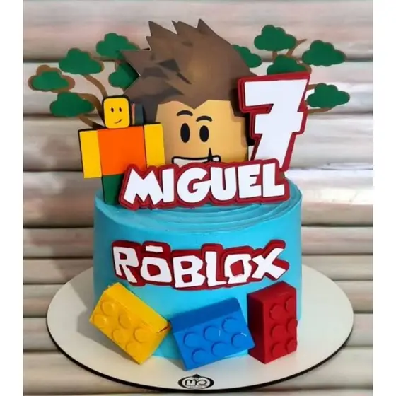 Topo/Topper Roblox para aniversário,mêsversario