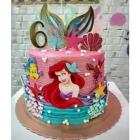 topo/topper de bolo sereia aniversário,mêsversário