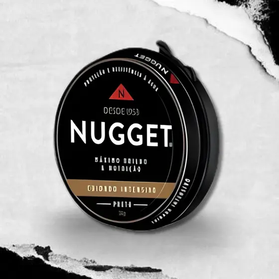 Graxa Nugget em Pasta Para Sapatos – Lustra Protege Brilho Couro Preta