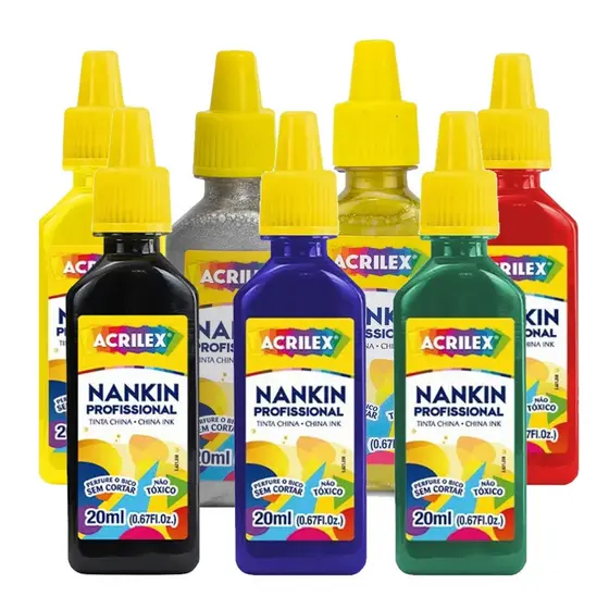 Tinta Nankin 20 ml Acrilex - Escolha a Cor