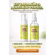 Kit Mousse 150ml + Desmaia Fibra MR CC Fio de Fada 200ml Acabamento para Tranças e Penteados