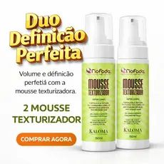 Kit 2 Mousses Texturizador Fio de Fada mrcc 150ml Espuma Capilar Definição Tranças Anti Frizz