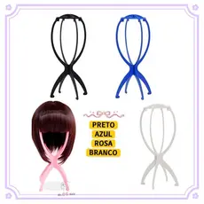 Suporte de Plástico Dobrável para Descansar Secar Guardar Perucas Wigs e Laces Chapéu repositório