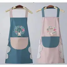Avental Impermeável Cozinha A Prova Água Proteção Roupa Capa Bolso Confeiteiro Estampado Não suja