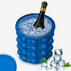 Balde Forma De Gelo Silicone Ice Magic Da Tv  Ice Genie Mini Balde Ice Magic Cube Compacto