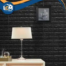Kit 20 Placas 3D Autocolantes Tijolinho 77x70cm - 10m² Decoração Parede, Revestimento Barato!