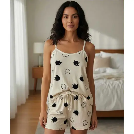 Pijama Baby Doll Suede Confort Short Doll Feminino Luxo
