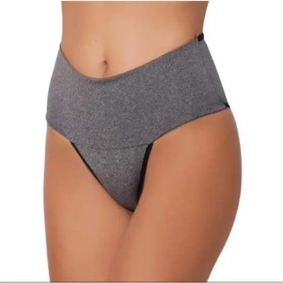 Kit 6 Calcinha Cinta Modeladora Pós Parto Cós Alto Mescla Feminina Fitness Chapa Barriga