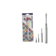 Kit ferramenta com Martelo Decorado Multi-Uso 5 em 1 Chaves de Fenda e Philips