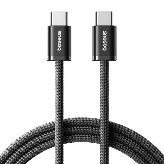 Baseus Dynamic 4 Turbo Cabo USB‑C 100 W 5 A 1 m, Nylon Braided – Alta Carga e Transferência 480 Mbps