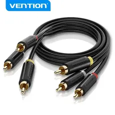 VENTION 3RCA Para 3RCA Av Cabo Composto De Áudio E Vídeo RCA Compatível Com O Amplificador