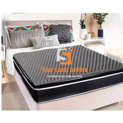 Colchonete Casal D33 Caixa de Ovo 138x188x4