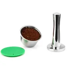 Cápsula Crema Dolce Gusto Reutilizável Inox com Tamper - Icáfilas. Já no Brasil!!