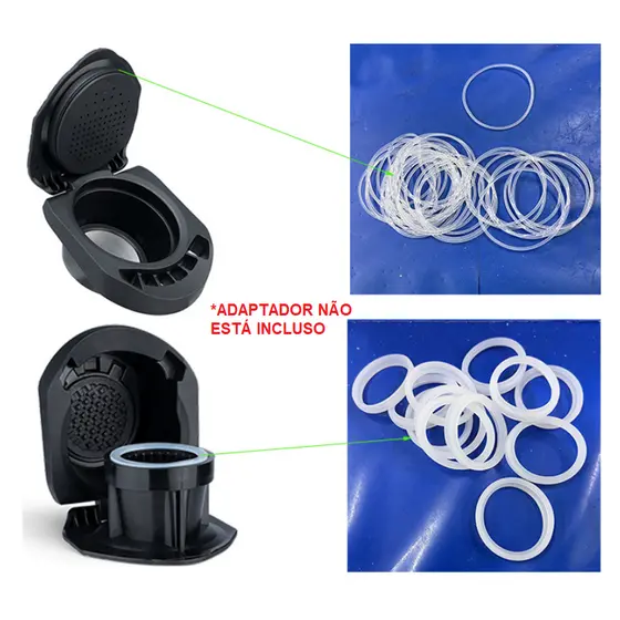 Borracha Anel de Vedação para Adaptador Cafeteira Dolce Gusto Café Reutilizável Cápsula