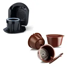 Kit Adaptador Cápsulas Nespresso +  03 Cápsula Recarregável Café Moído para Dolce Gusto Icafilas