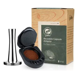 Adaptador para Pó de Café Dolce Gusto Gênio S, Mini Me + Tamper Inox + 04 anéis de vedação