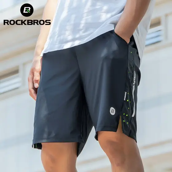 ROCKBROS Calções Corrida Das Mulheres Dos Homens De Roupas Exercício Sports Indoor Ginásio Shorts Spandex Jogging Aptidão Ciclismo