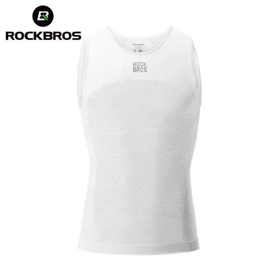 Colete De Ciclismo ROCKBROS Homens Respiráveis Camadas Base Summer Sleeveless Slim Sports Bottoming Vest Pano De Bicicleta