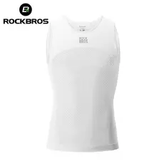 Colete De Ciclismo ROCKBROS Homens Respiráveis Camadas Base Summer Sleeveless Slim Sports Bottoming Vest Pano De Bicicleta
