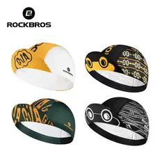 ROCKBROS Boné De Ciclismo Elástico Respirável Forro De Capacete De Bicicleta Chapéu Ao Ar Livre Esportivo Masculino MTB 