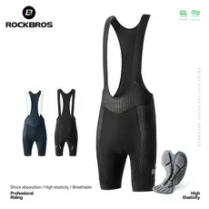 ROCKBROS Calças Masculinas De Alta Elasticidade Shorts Confortáveis À Prova De Choque Esponja Almofada Respirável Secage