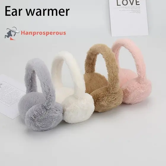 Hanprosperous > 1Pc Macio Pelúcia Orelha Mais Quente Inverno Earmuffs Capa De Ouvido Ao Ar Livre Proteção Contra Frio Pr