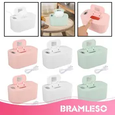 [Bramleso] Aquecedor De Lenços Umedecidos Aquecidos De Grande Capacidade Caixa Suporte Para Berçário , Recém-Nascidos E