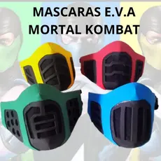 MASCARAS NINJA MORTAL COMBAT E.V.A /COSPLAY/ VARIAS CORES