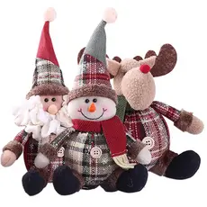 Boneco De Mesa De Natal Papai Noel / Boneco De Neve Para Decoração De Casa / Natal