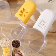 Colher De Arroz De 3 Unidades Com Medição De Escala-Medidora De Café Grãos Cabo Removível Comida Para Animais De Estimaç