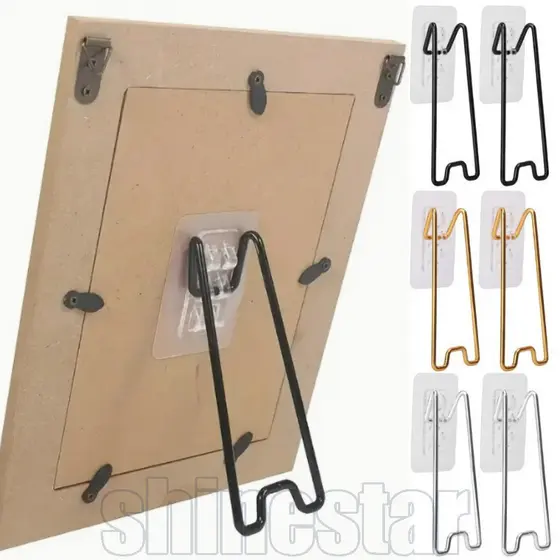 Suporte Para Porta-Retratos De Metal De Dois Tamanhos 1/2/4 Unidades-Fotos Fixação De-Rack De Exibição De Certificados F