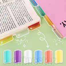 Pastas De Índice De Arquivo Graváveis De 6-30 Unidades-Clipe De Etiqueta De Papel De Carta Em Cores Doces-Marcadores Fix