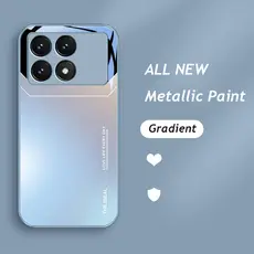 Moda De Luxo Gradiente Caso Para Xiaomi POCO X6 5G X6 Pro 5G POCOX6 POCOX6 Vidro À Prova De Choque Volta Câmera Proteçã