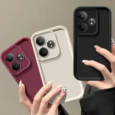 Realme GT 6 6T 6T 5G RealmeGT6 GT6 Caixa Colorida Silicone À Prova De Choque Traseira De Cor Sólida