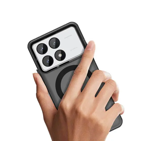 Xiaomi POCO X6 Pro 5G POCOX6 POCOX6Pro X 6 Acrílico Rígido De Carregamento Sem Fio Capa Magnética Para Telefone Arenito