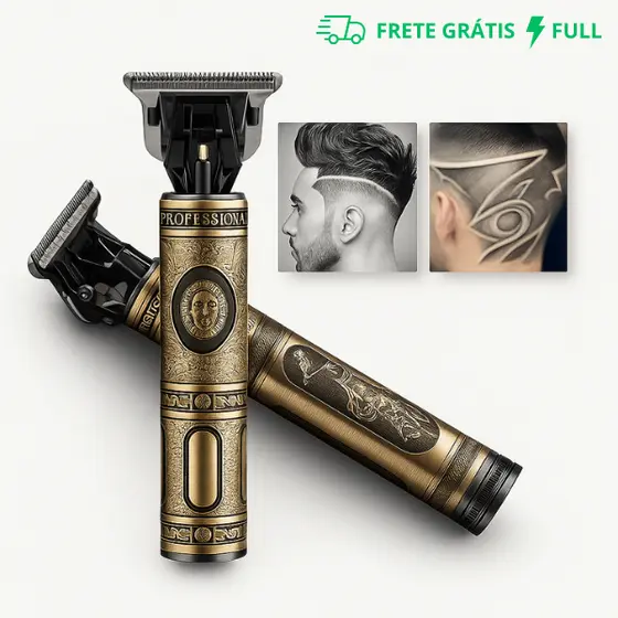 MÁQUINA DE CORTAR CABELO/BARBA DESIGNER ALEATÓRIO ELÉTRICO PROFISSIONAL