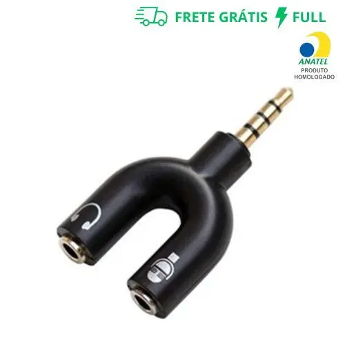 ADAPTADOR Y PARA FONE HEADSET MICROFONE E ÁUDIO P2 / P3