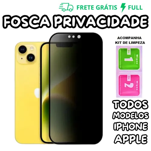 PELÍCULA DE CERÂMICA FOSCA DE PRIVACIDADE PARA IOS