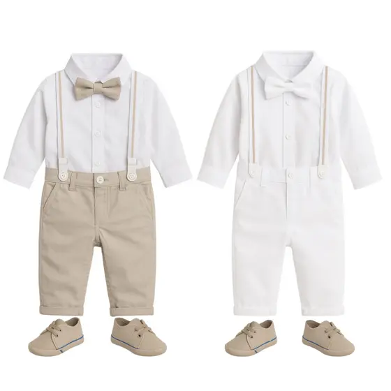 Conjunto Social Infantil Casamento Batizado Luxo Suspensorio e Gravata