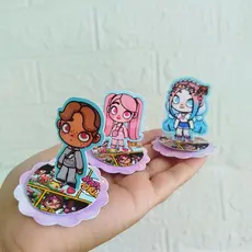 Kit Apliques 3D Tag Personalizadas Lembrancinhas Avatar Word
