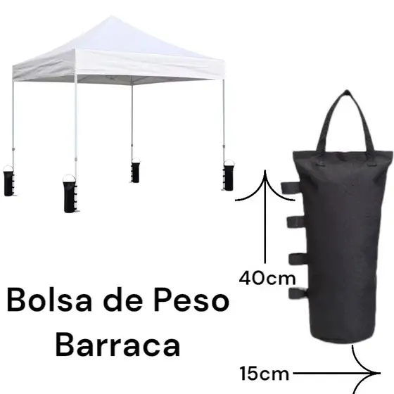Bolsa saco de peso para barraca