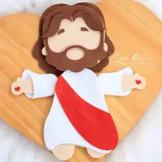 Recorte em feltro Jesus Cristo - Tamanhos a escolher - Corte a laser - Pascoa