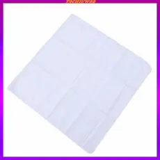 [Tachiuwa2] Pacote De Lenço De Algodão Macio Com Borda De Cetim Para Casamento Personalizado Ou Uso Diário