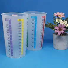 Copo Plástico Medidor Dosador Medir Farinha Açúcar Chocolate Xícara Líquido Arroz - 650ML