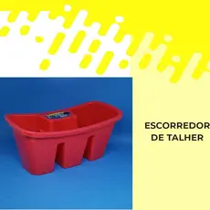 Escorredor de Talheres com 3 divisórias Porta Talher Organizador de Talheres